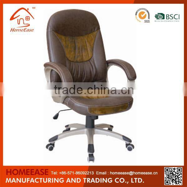 High Back Ergonomic Executive Leather Office Chair With Footrest