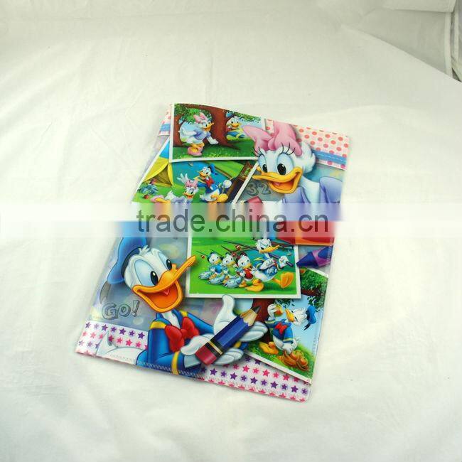 the children school cute lovely color plastic transparent folder