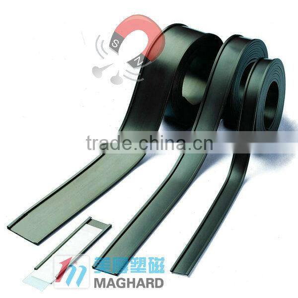 Label holding C profile magnetic strip