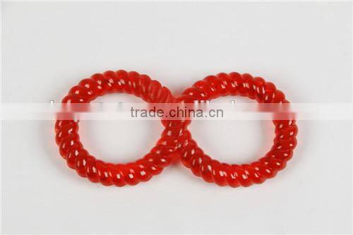 Top grade durable TPR dog chew toy 8 shape red