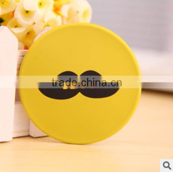cheap personalized small cosmetic silicone mirror for gift