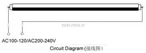 LED tube8 with aluminium alloy holder
