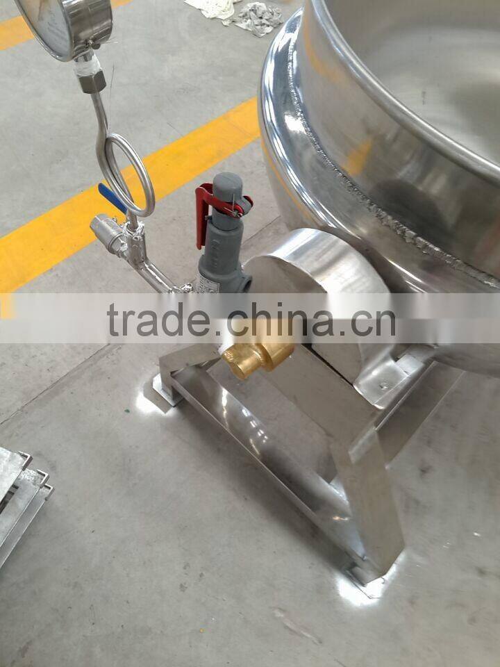 High quality and low price tilting jacketed gas cooking pot