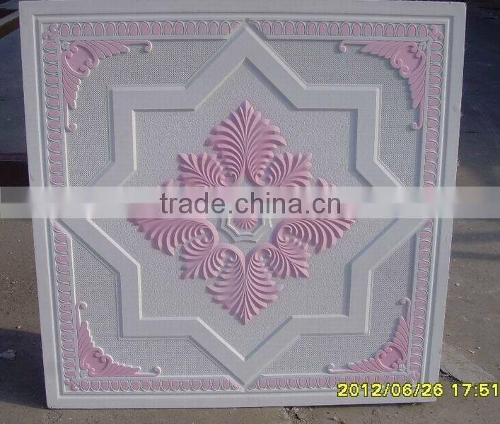 new colour gypsum ceiling board with fiberglass