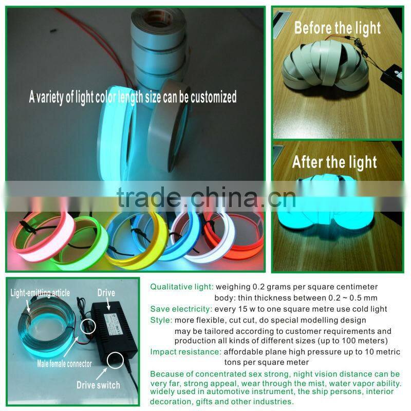 multicolor el christmas tape with battery inverter