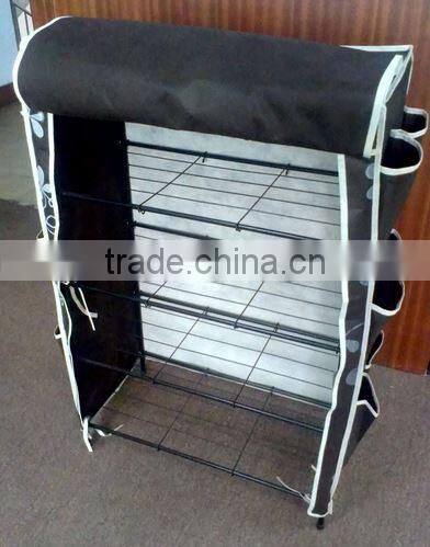 Fashion retractable garment rack with wheel