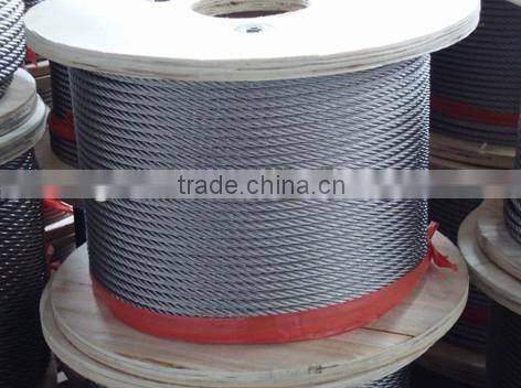 High Quality stainless steel aircraft cable Steel Wire Rope Cable 1x7,7x7,1x19,6x36,7x19,1x37,7x37