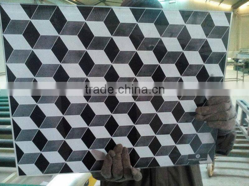 silk screen transfer printing ,ceramic silk printed glass with high quality glass factory qinhuangdao