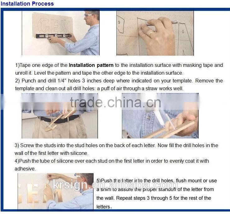 3d Sign Letters ,fluorescent sign letters