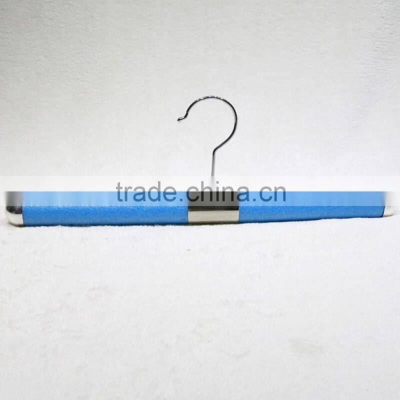wholesale durable blue fancy folding sponge clothes hanger for display