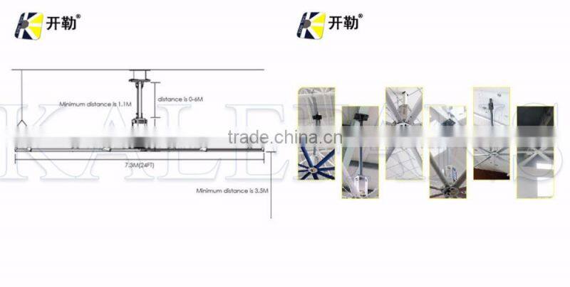VFD Speed Control Large Ceiling Fan For Industrial