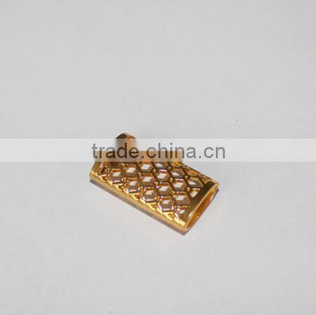 Fashion garment alloy gold neck trim, 28mm metal bar, iron quality neck decorative bar