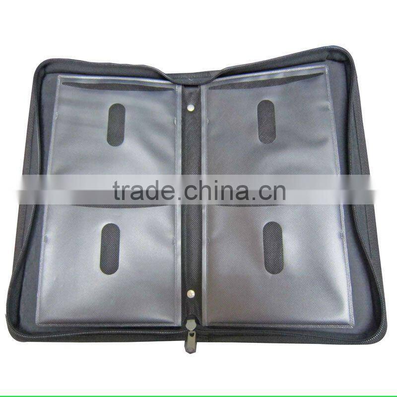 Promotional Big zipper CD bags DVD case-HYCD013