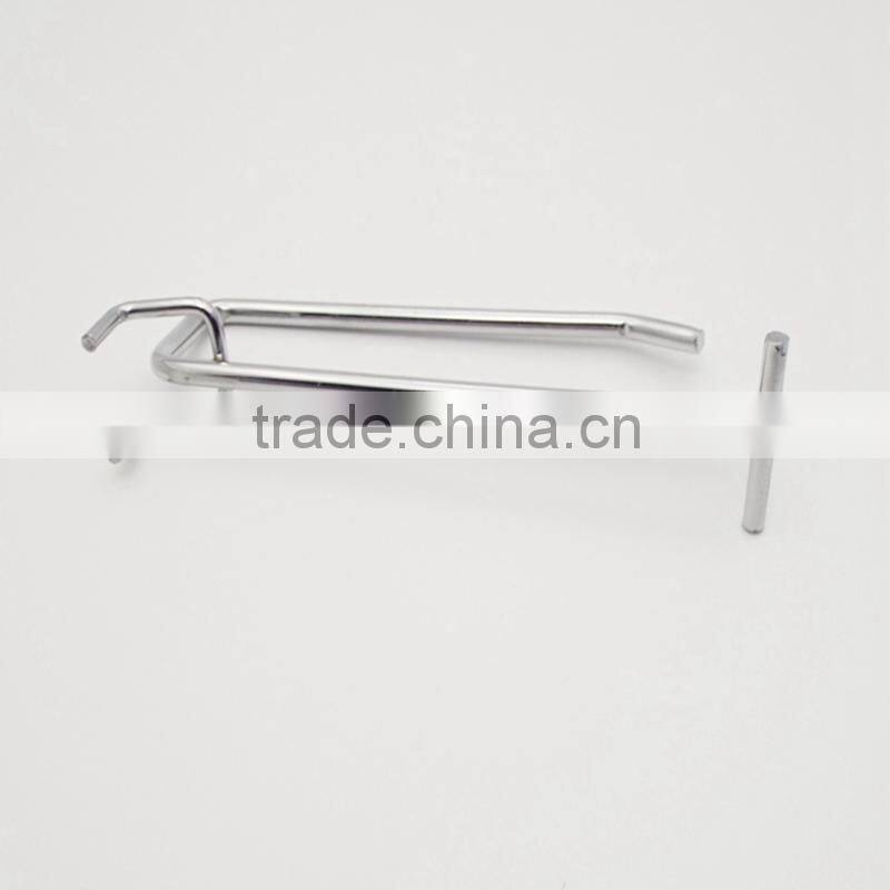 Cheap Metal Chrome Pegboard Hook with Price Tag peg board pegboard panel