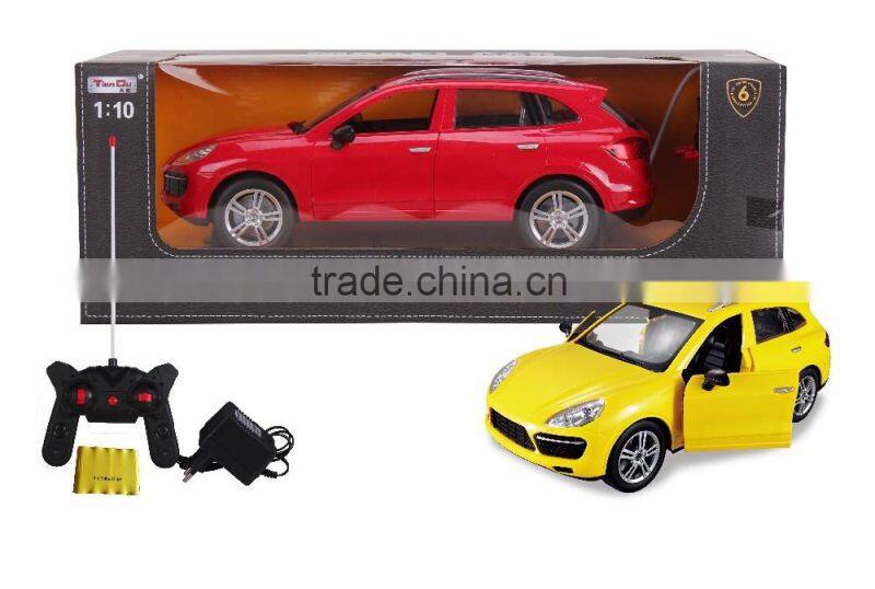 Newest Design 1:16 four channel RC Remote Control Car with Light and steering wheel for children