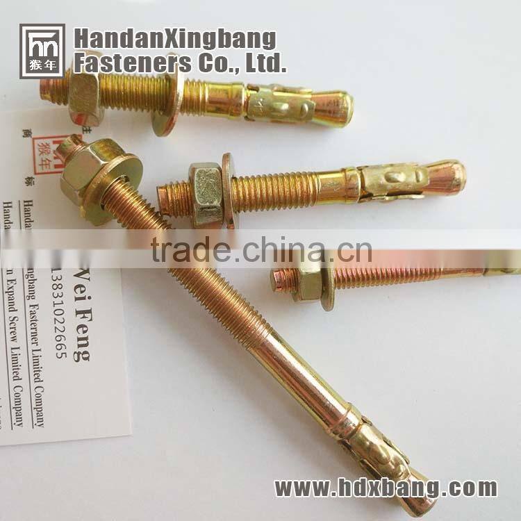 ANSI 1GI through bolt with white zinc plated made in hebei handan yongnian