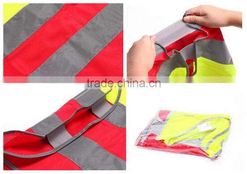 EN1150 colorful high visibility fluorescence Kid vest clothing children reflective clothing