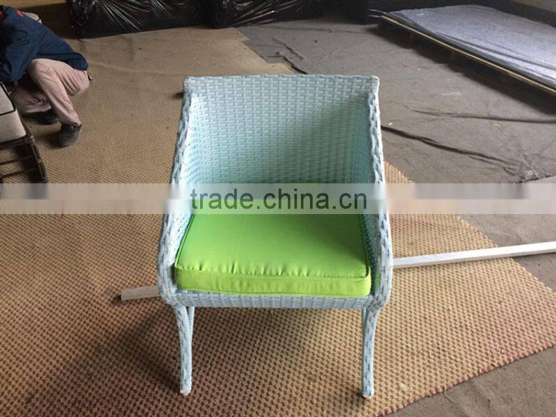 2015 NEW BULE OUTDOOR WICKER CUBE TABLE SET