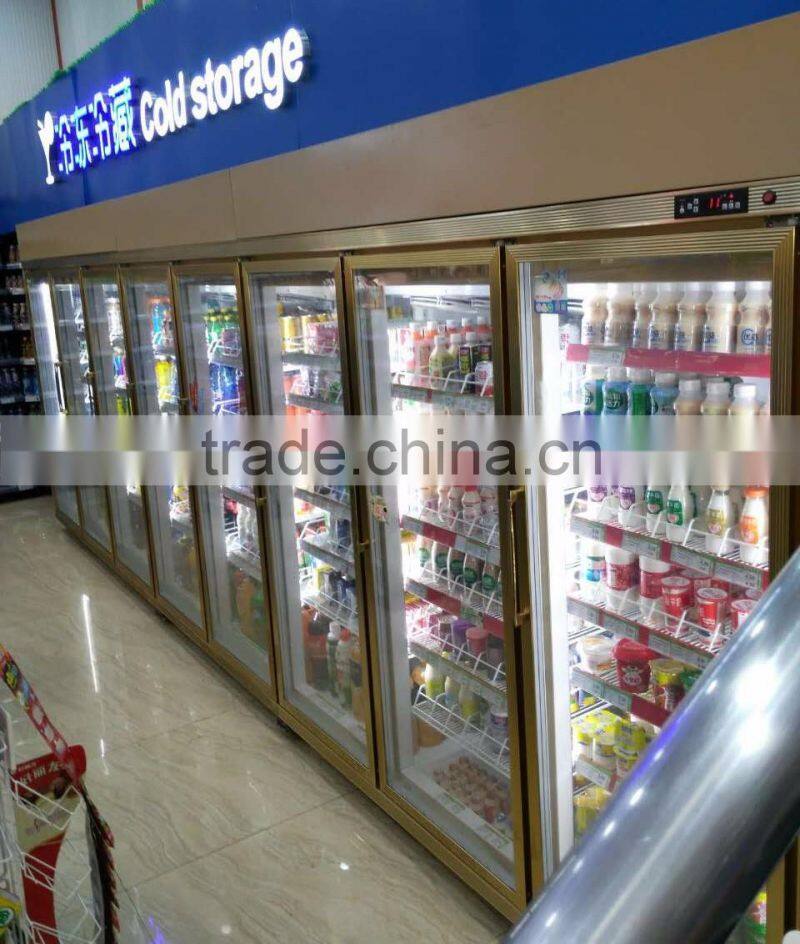 hypermarket refrigerator showcase/best seller juice beverage freezer
