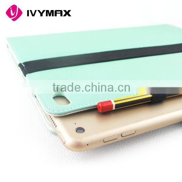 PU wallet case for ipad pro soft case
