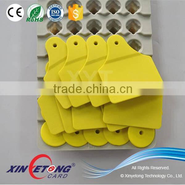 Plastic 134.2khz RFID animal ear tag for animal tracking