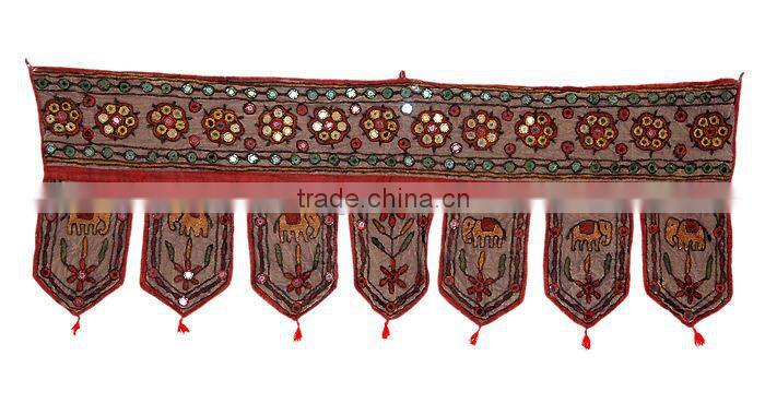 COLOURFUL INDIAN HANDMADE RAJASTHANI ART WALL HANGING DOOR HANGING TORAN