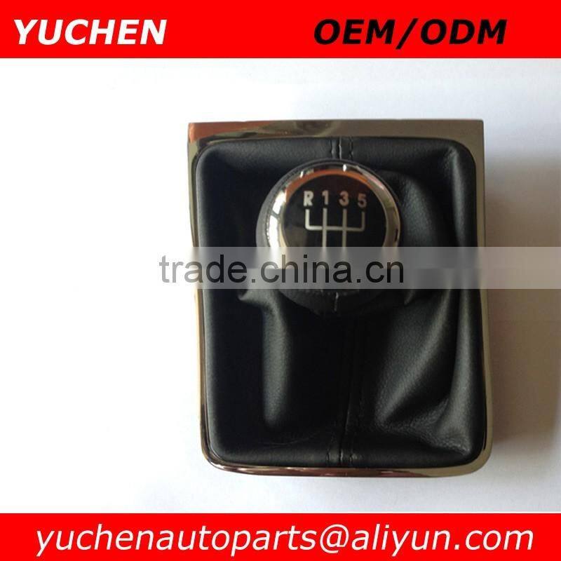 Factory Wholesales YUCHEN Car Shift Gear Knob With Chrome Frame For VW Passat B6 CC 3C R36 TDI 2005-2011 car body part name