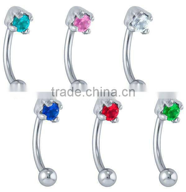 Wholesale Unique Custom Stainless Steel Fake Cool Eyebrow Rings Body Piercing Jewelry