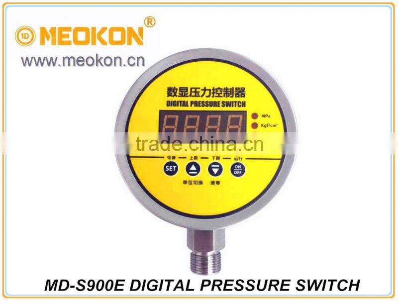 MD-S900E Radial mounting High precision Water, Oil, Gas Intelligent Digital Pressure Switch