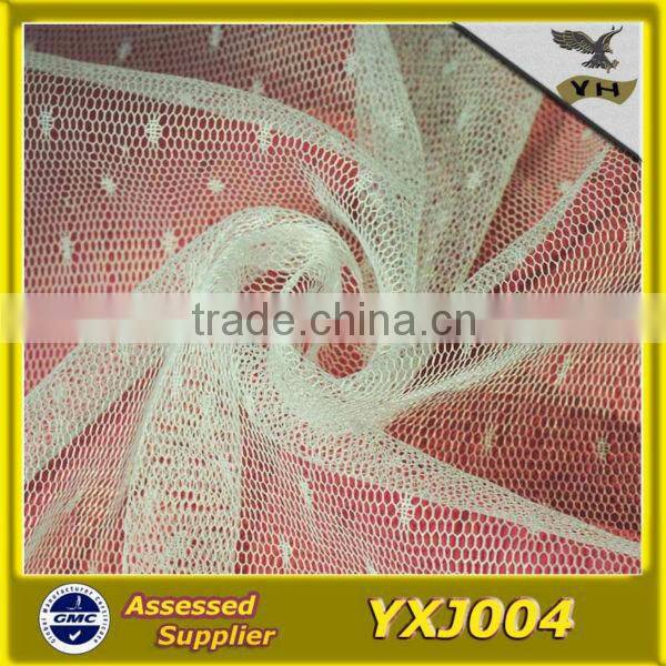 100% polyester mosquito net fabric in dot design