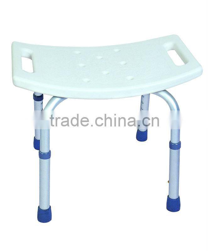 Rehabilitation therapy bathroom shower chair with seat