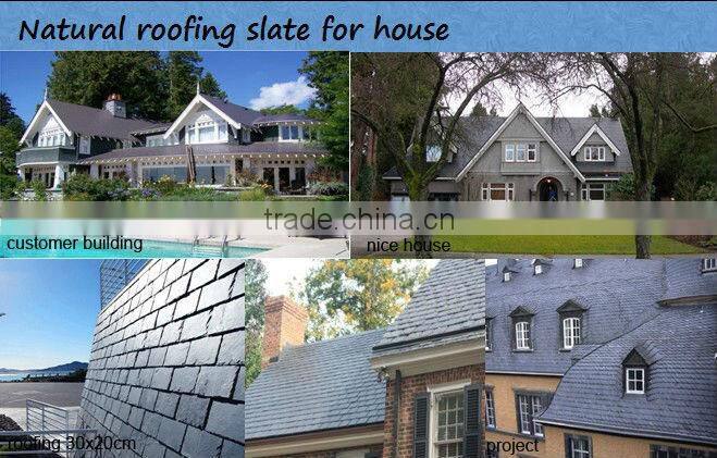 Natural black slate traditional chinese roof tiles