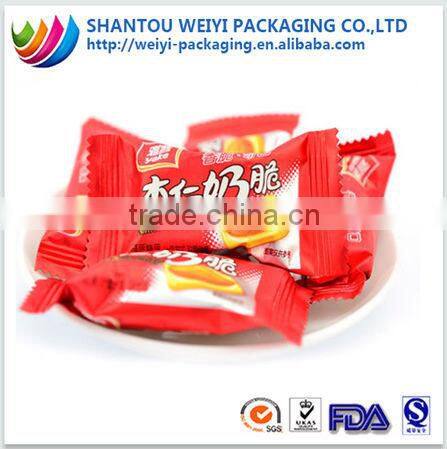 custom printed candy wrapper water proof laminated food film