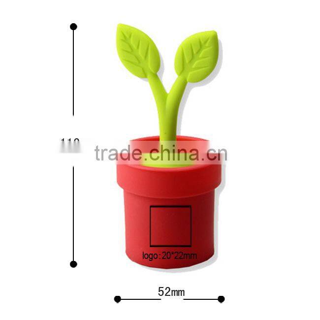 Silicone flower pot tea infuser wedding favor