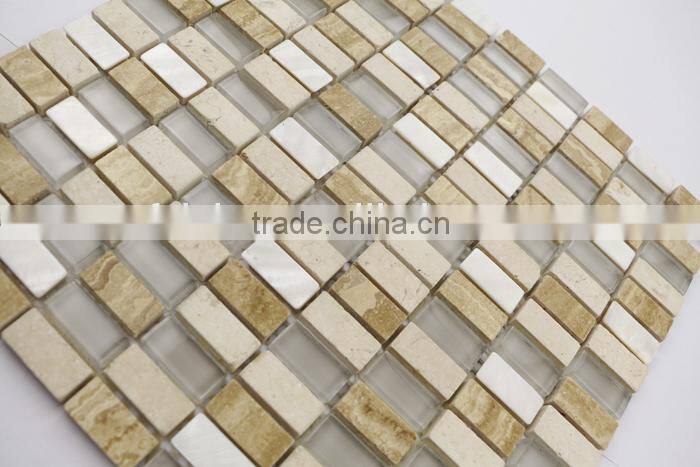 Wall Tile and Bordered Tile Crystal Glass Mosaic Tile GS1532