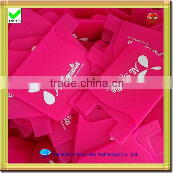 mobile phone silicone 3M stricker fancy card holder
