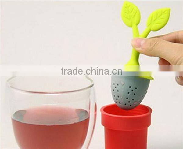 100% Food Grade Loose Leaf Tea Infuser Silicone Tea Tools Free Shapping Wholesale