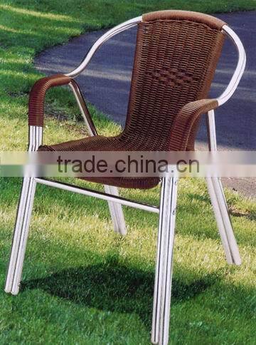 fair price good quality outdoor aluminum colorful wicker chair YC030
