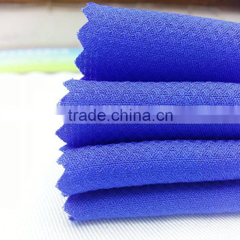 2015 xiangsheng jacquard weave royalblue viscose from bamboo