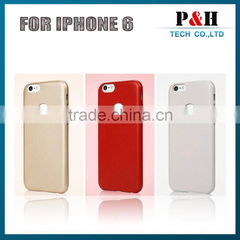 2015 new for apple iphone 6 pu leather case 4.7" 5.5" cover soft for iphone 6 back cover