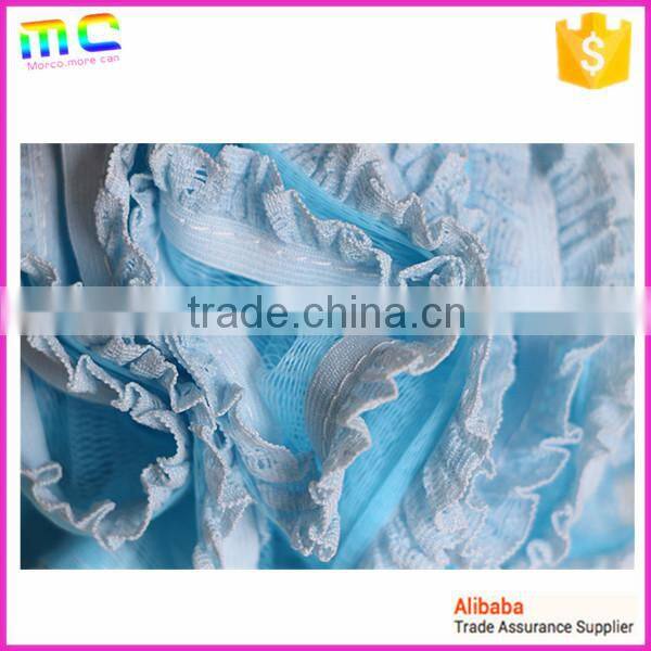 same color wide striated lace edge big size bath ball