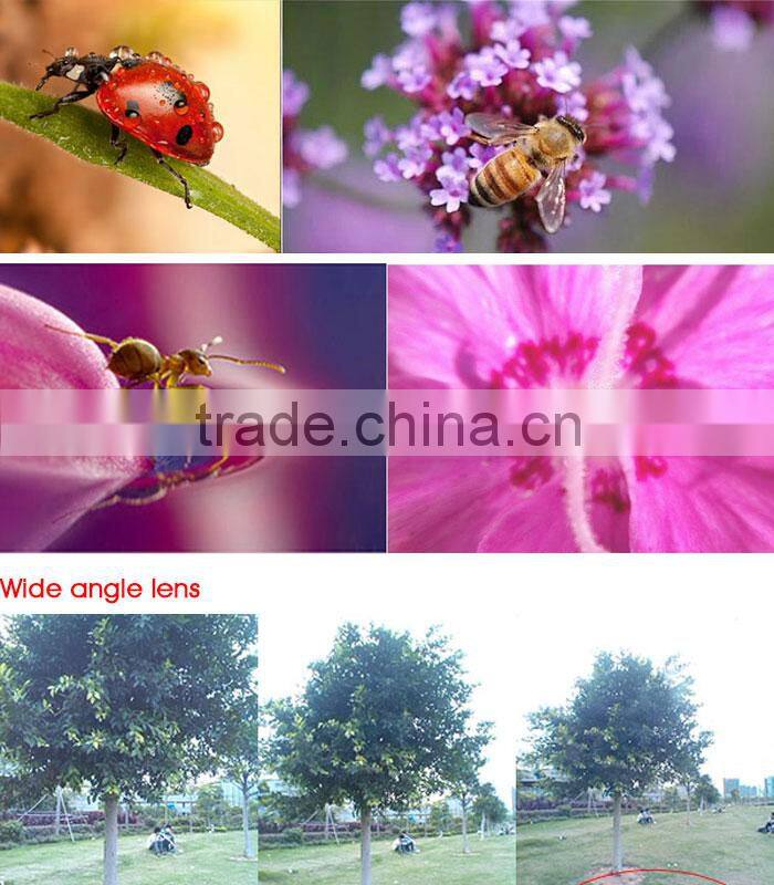 magnifying lens wide angle lens+macro lens+fisheye lens for phone