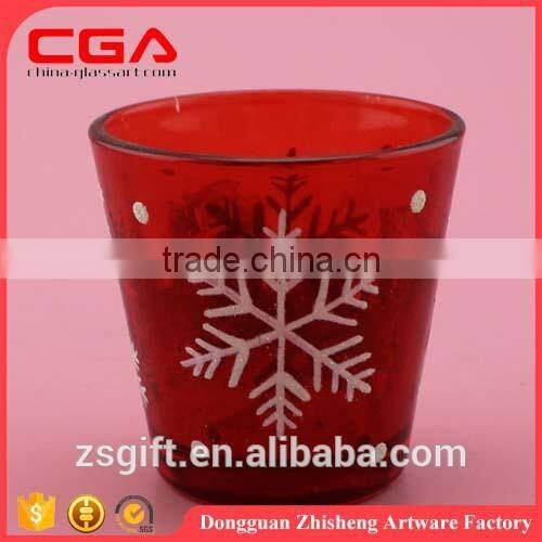 Chinese factory produce colorful fashion glass candle holders for home decoration