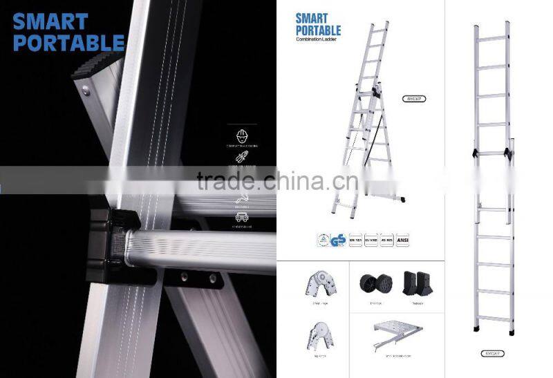EN131 GS TUV Aluminium Multi-Purpose Ladder, Folding Ladder, cable tray ladders