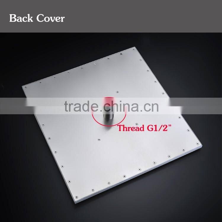 hydro power rainfall shower head with led water glow generator