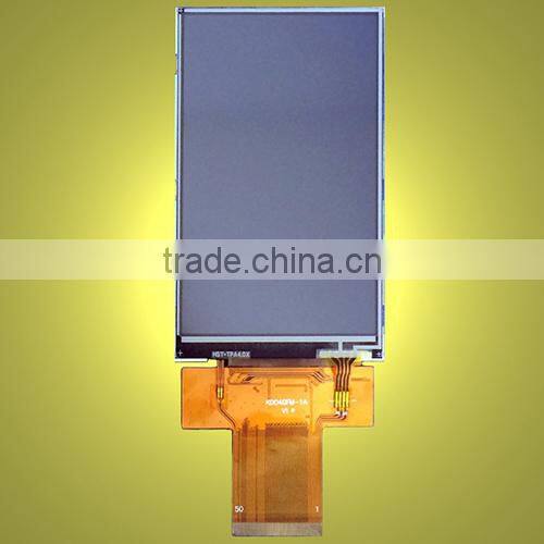4.0 inch 480*800,ILI9806E,3 wire SPI +16/18/24 bit RGB interface, full viewing angle, high brightness IPS LCD