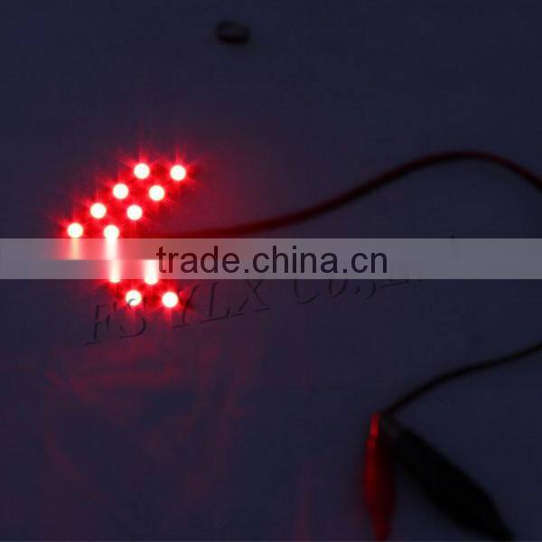 14smd led turn signal indicator light car red arrow led turning mirror signal light