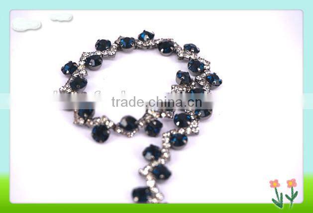 Cheerfeel Wholesale and custom colored cup chain with rhinestone