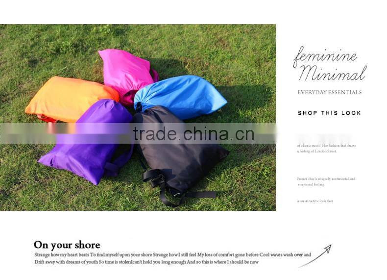 Outdoor Lazy hangout Air foldable sleeping bag/ bed