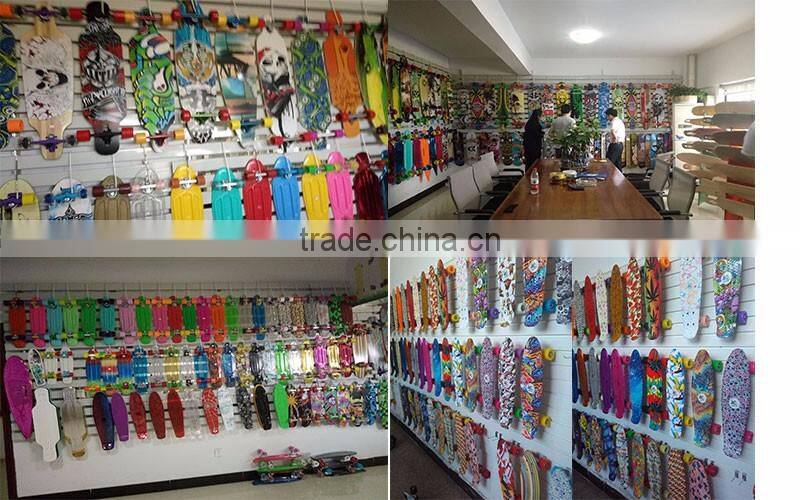 China supplier drop through drop down 9 ply maple skateboard